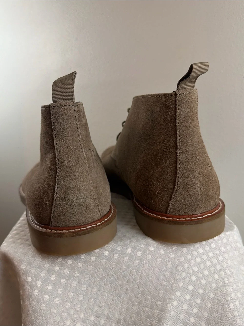 Nordstrom Men’s Chukka Suede Grey Tan Boot Size 12